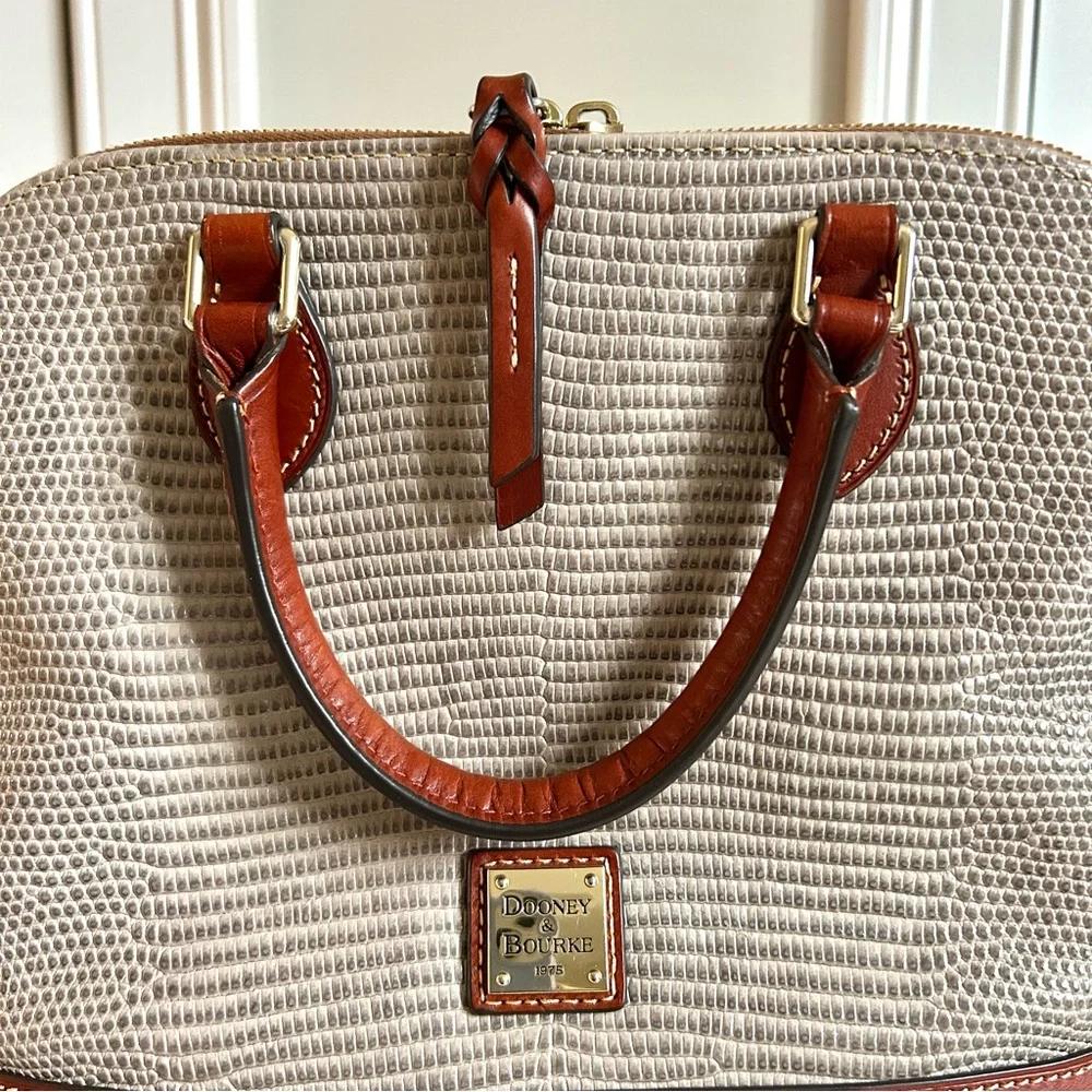 dooney & bourke zip top satchel - Picture 9 of 12